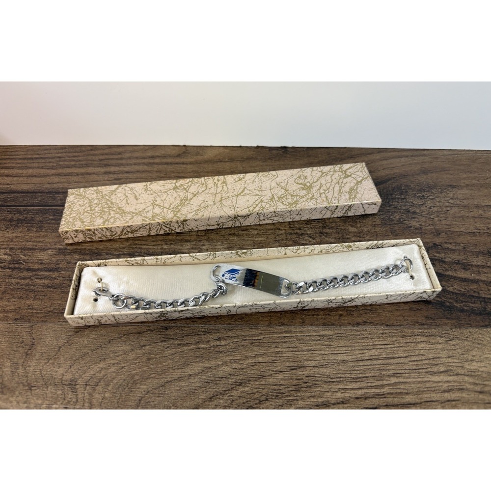 Vintage Graduation ID Bracelet With Box Graduate High School College
